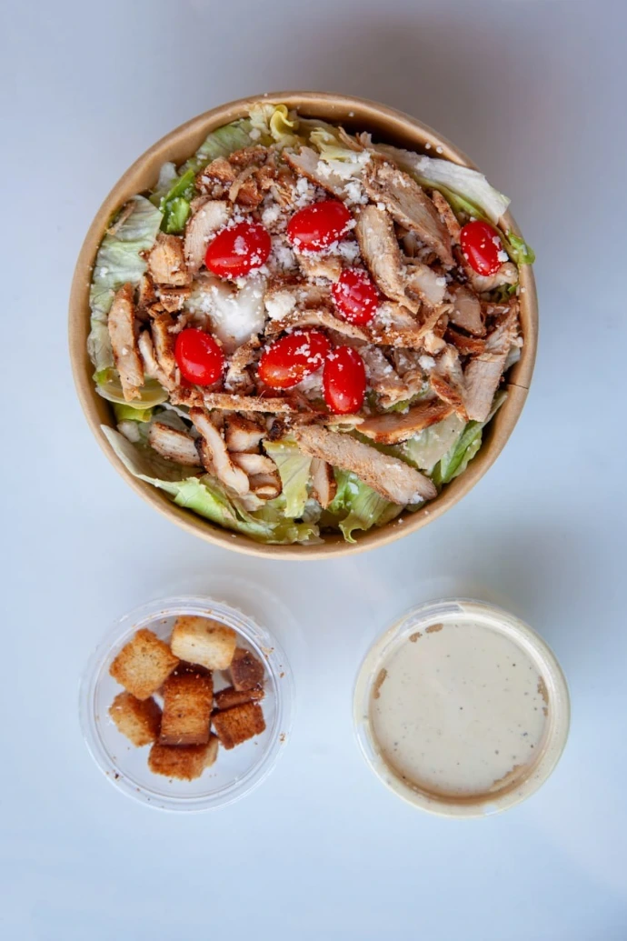 fresh vegetable salad prepared with natural ingredients
